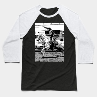 Rodeo Cowboy - Steer Roping Event Baseball T-Shirt